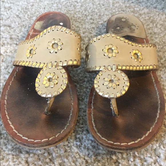 Jack Rogers Shoes - Size 7 gold jack Rogers sandals